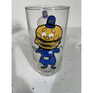 6" Vintage McDonalds "BIG MAC" ACTION SERIES Collectors Glass 1977